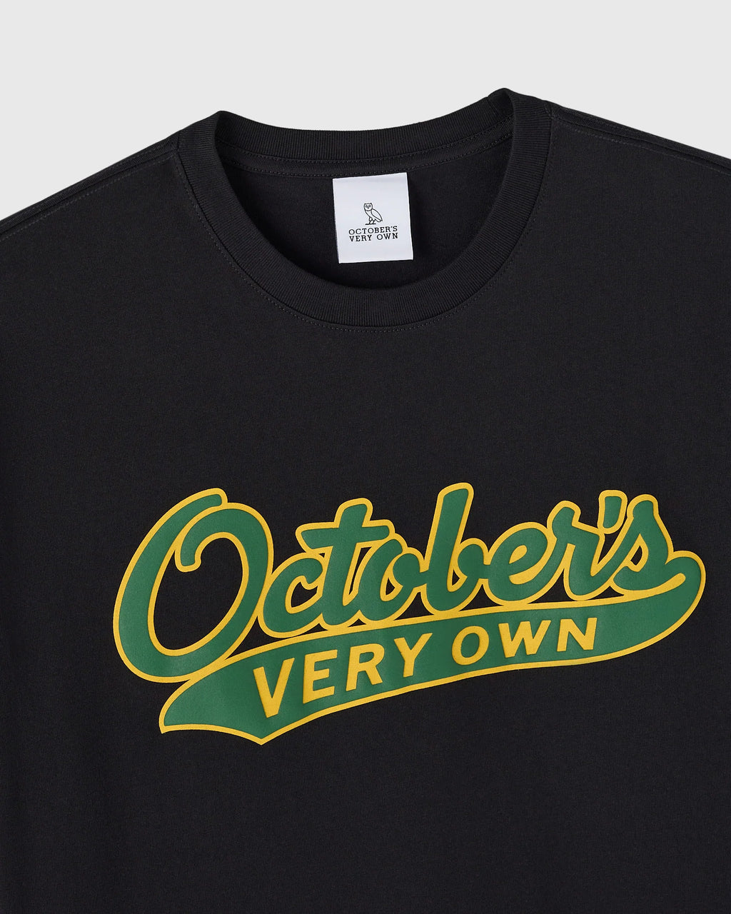 Sports Script Tee Black