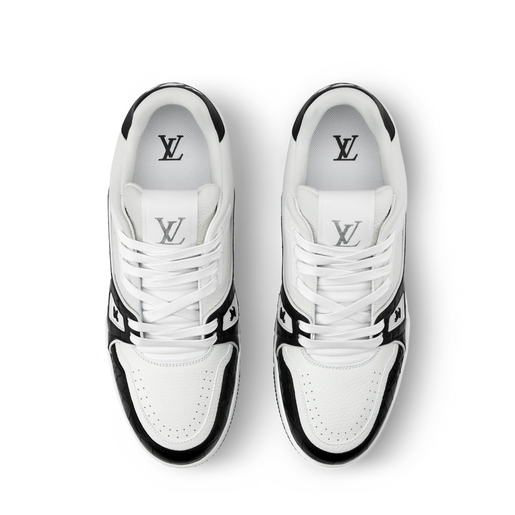 Louis Vuitton LV Trainer Black Alligator Leather Sneaker