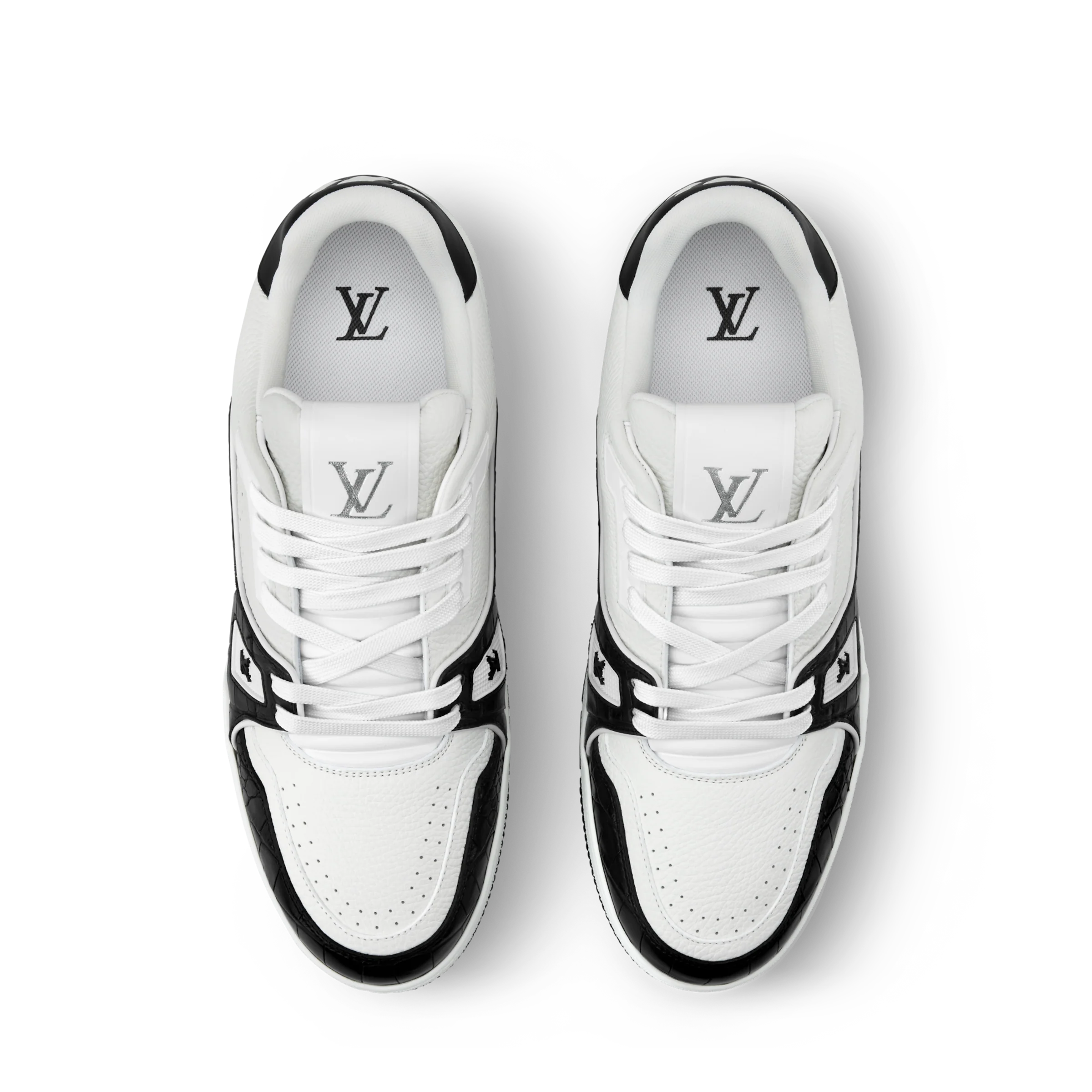 Louis Vuitton LV Trainer Black Alligator Leather Sneaker