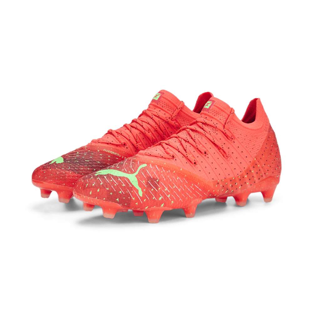 PUMA Future Z 14 FG AG Multi Ground Soccer Cleats Fiery Coral Black Salmon