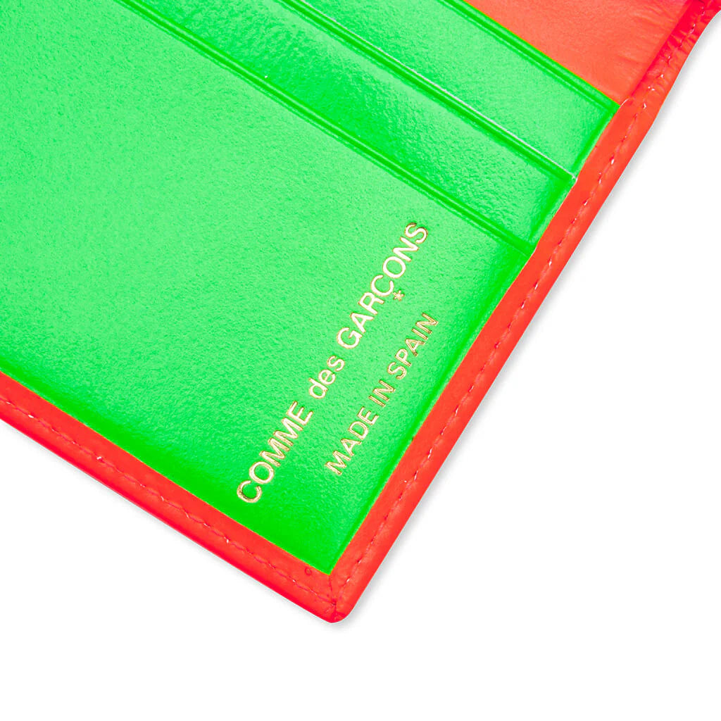 Comme des Garcons Super Fluo Wallet Blue Orange