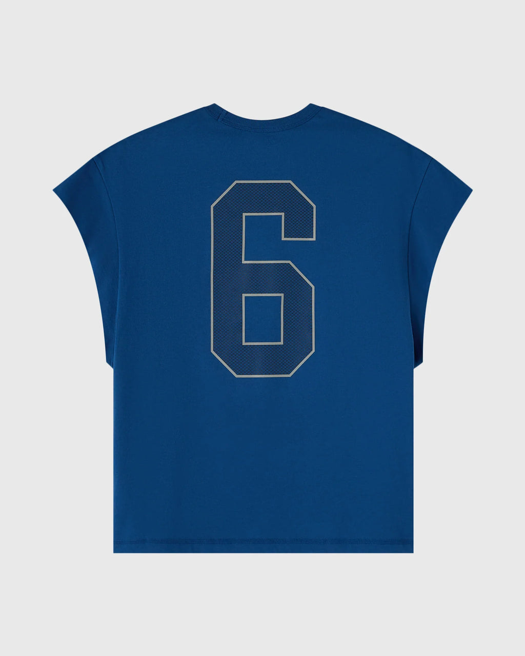 Runner Mesh Print Muscle Tee Deep Denim