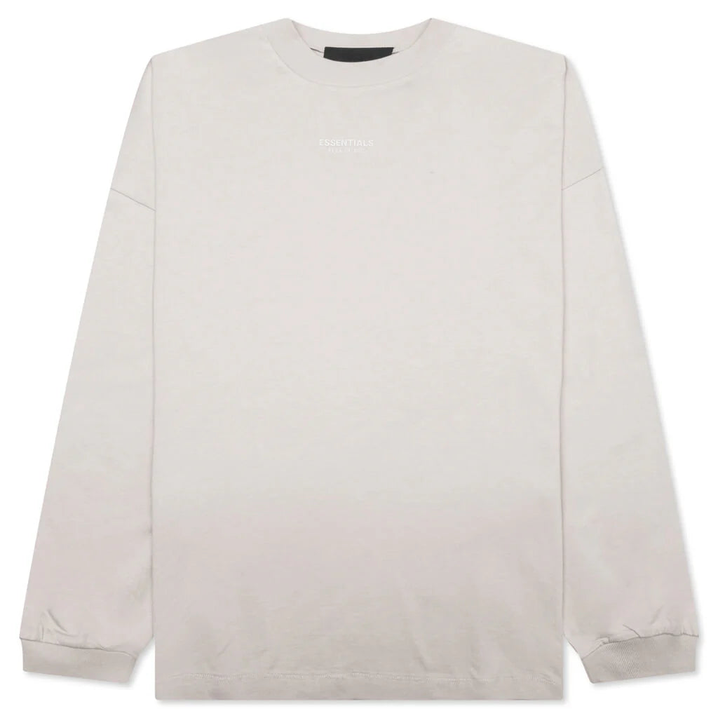 Essentials L S Tee Silver Cloud