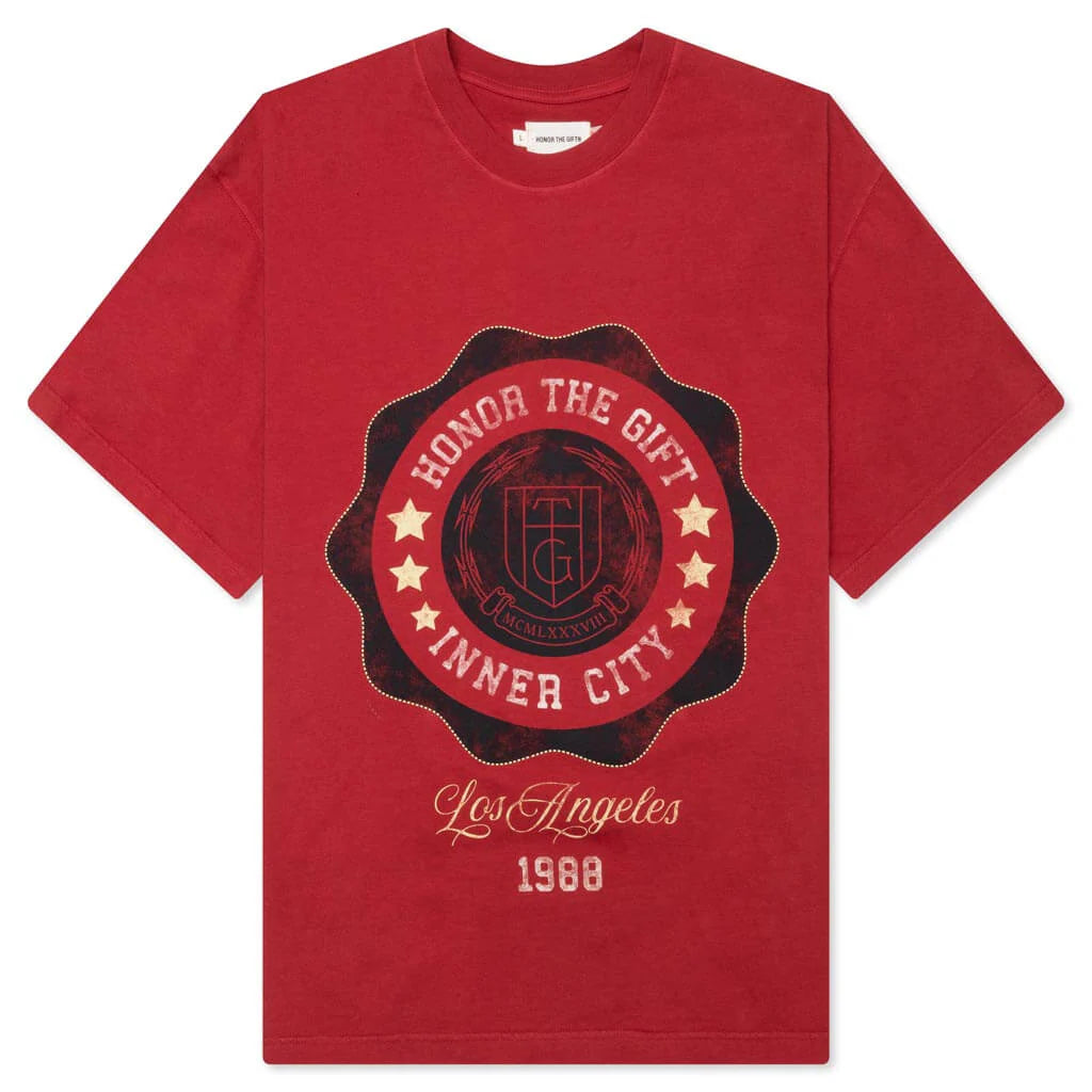 HTG Seal Logo Tee Brick