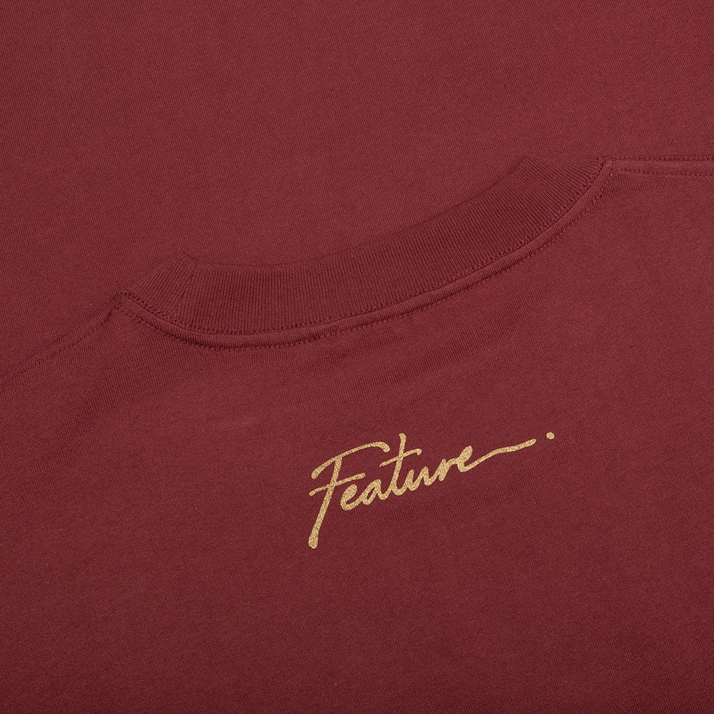 Feature x Wynn Carousel Tee Oxblood