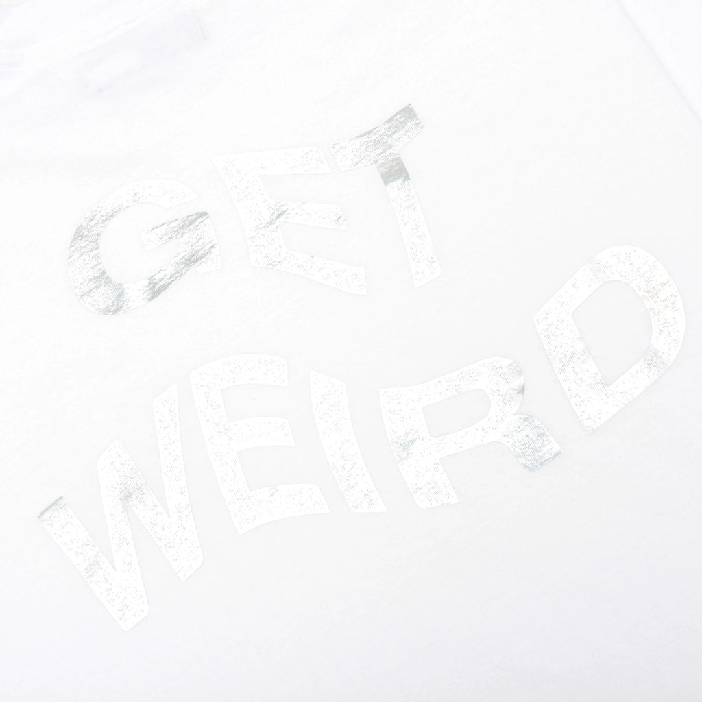 Get Weird Hologram Tee White