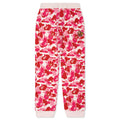 Kids ABC Camo Ape Milo One Point Sweat Pants Pink