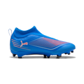 PUMA Ultra 6 Match Laceless FG AG Firm Multi Ground Kids Soccer Cleats Blue White