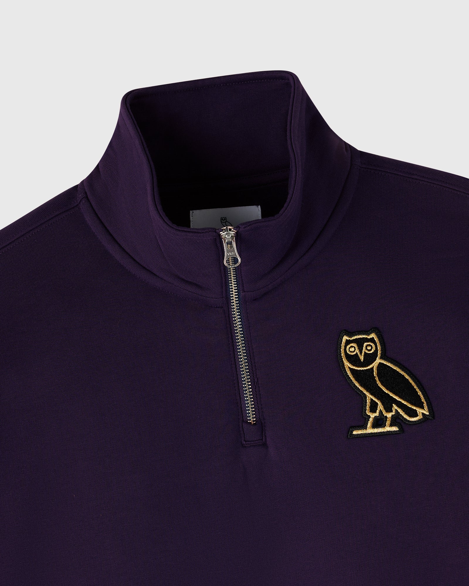 Signature Quarter Zip Mockneck Rich Plum