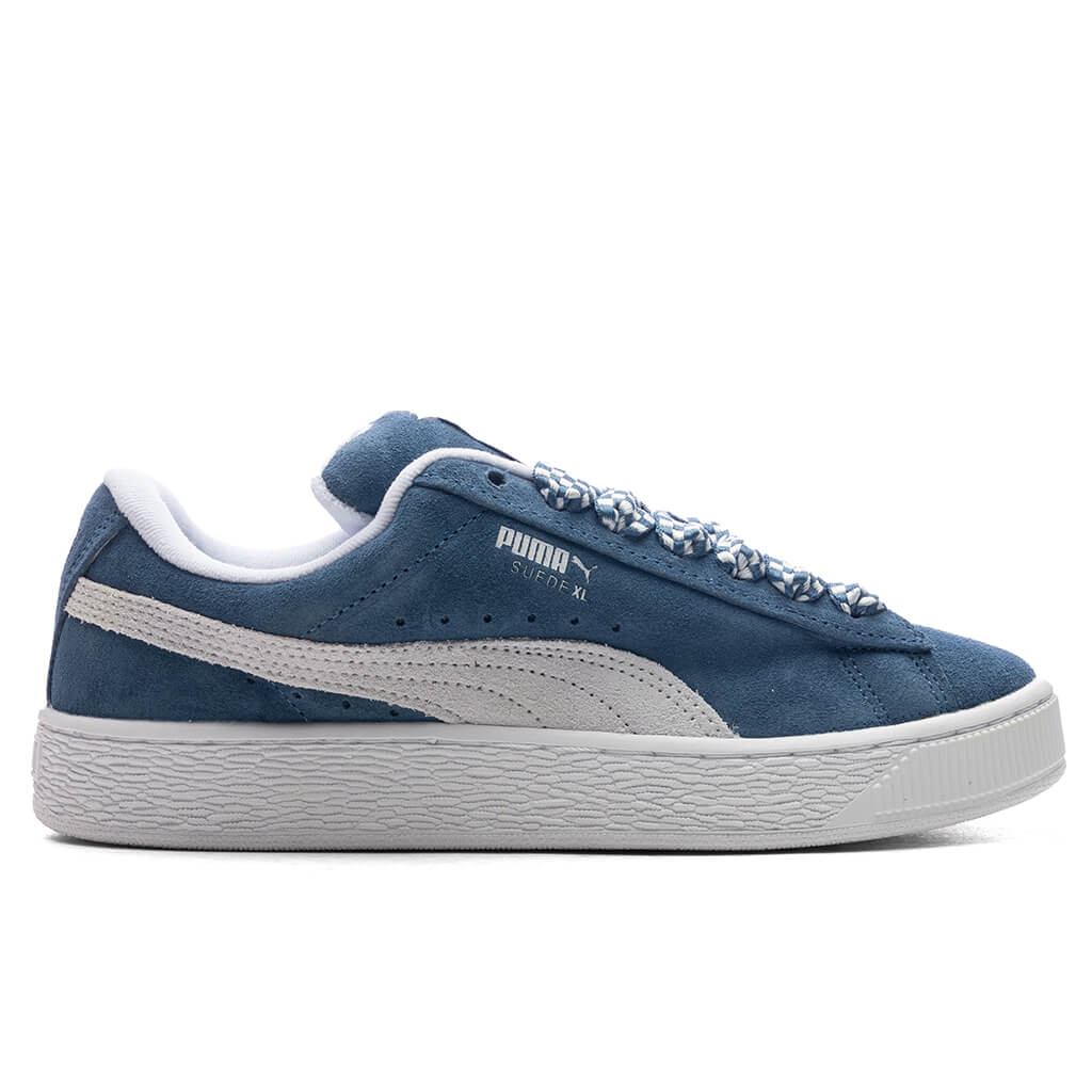 Womens Suede XL Lace Blue