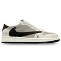 Louis Vuitton x Nike Air Jordan 1 Low Shadow Grey Suede Custom