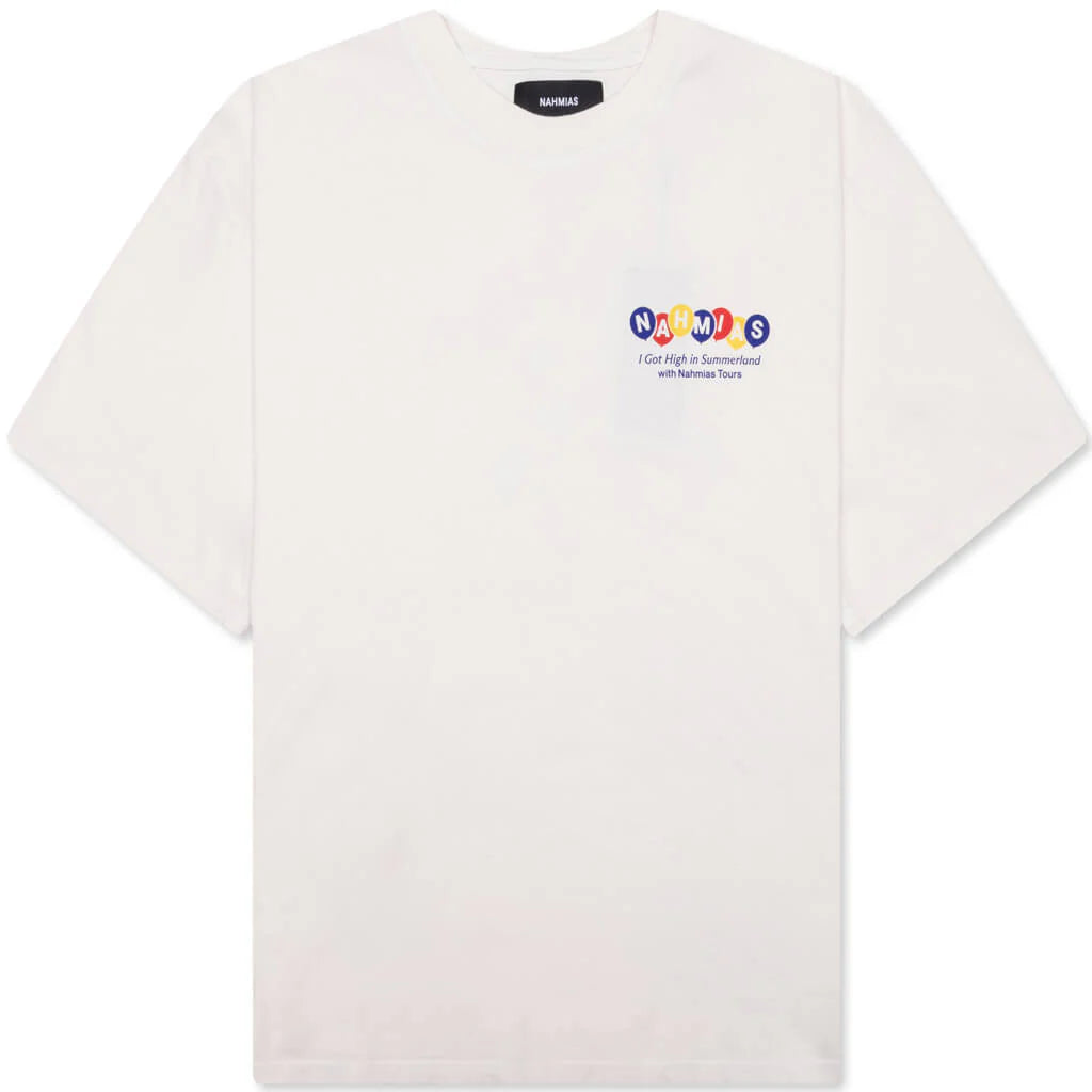High in Summerland Boxy T Shirt Egg White