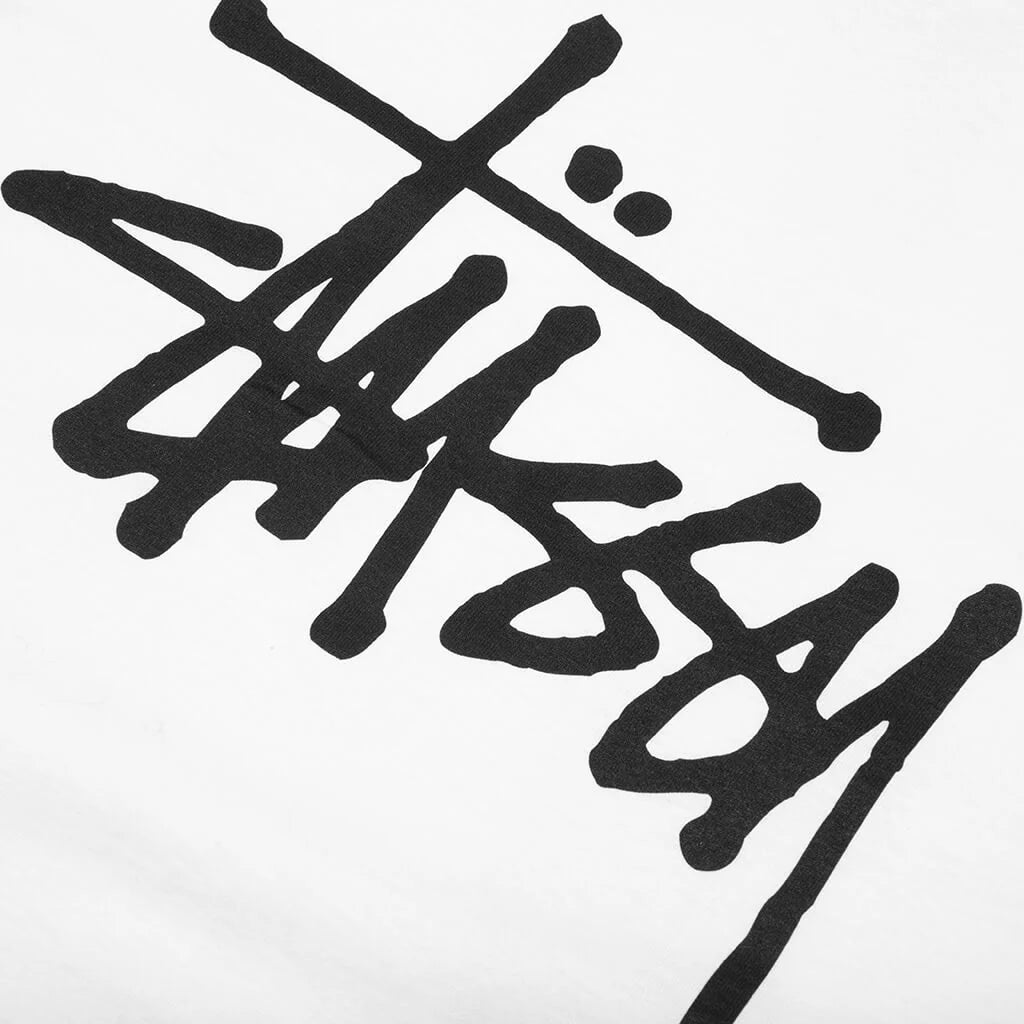 Basic Stussy L S Tee White