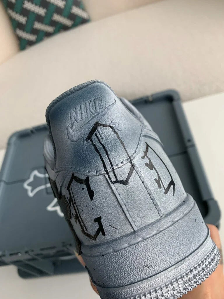Chrome Hearts x Nike Air Force 1 Grey Black Sneakers