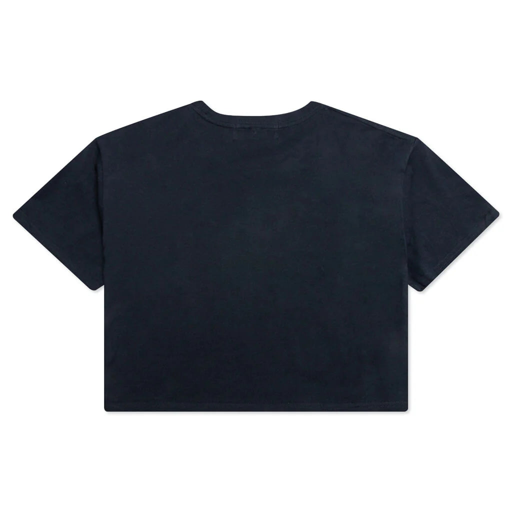 Womens Crop Top Navy