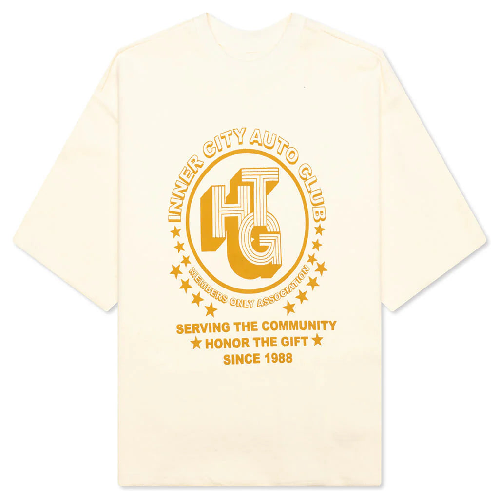 Association Herringbone Crew White