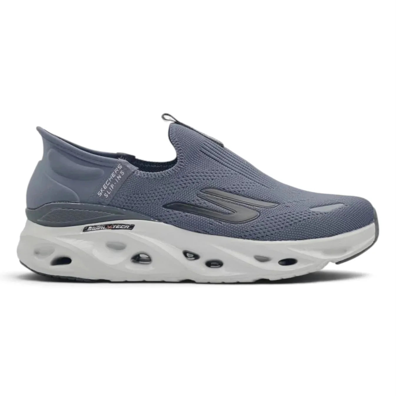 SKECHERS HANDS FREE SWIRL X TECH SLIP INN GRAY