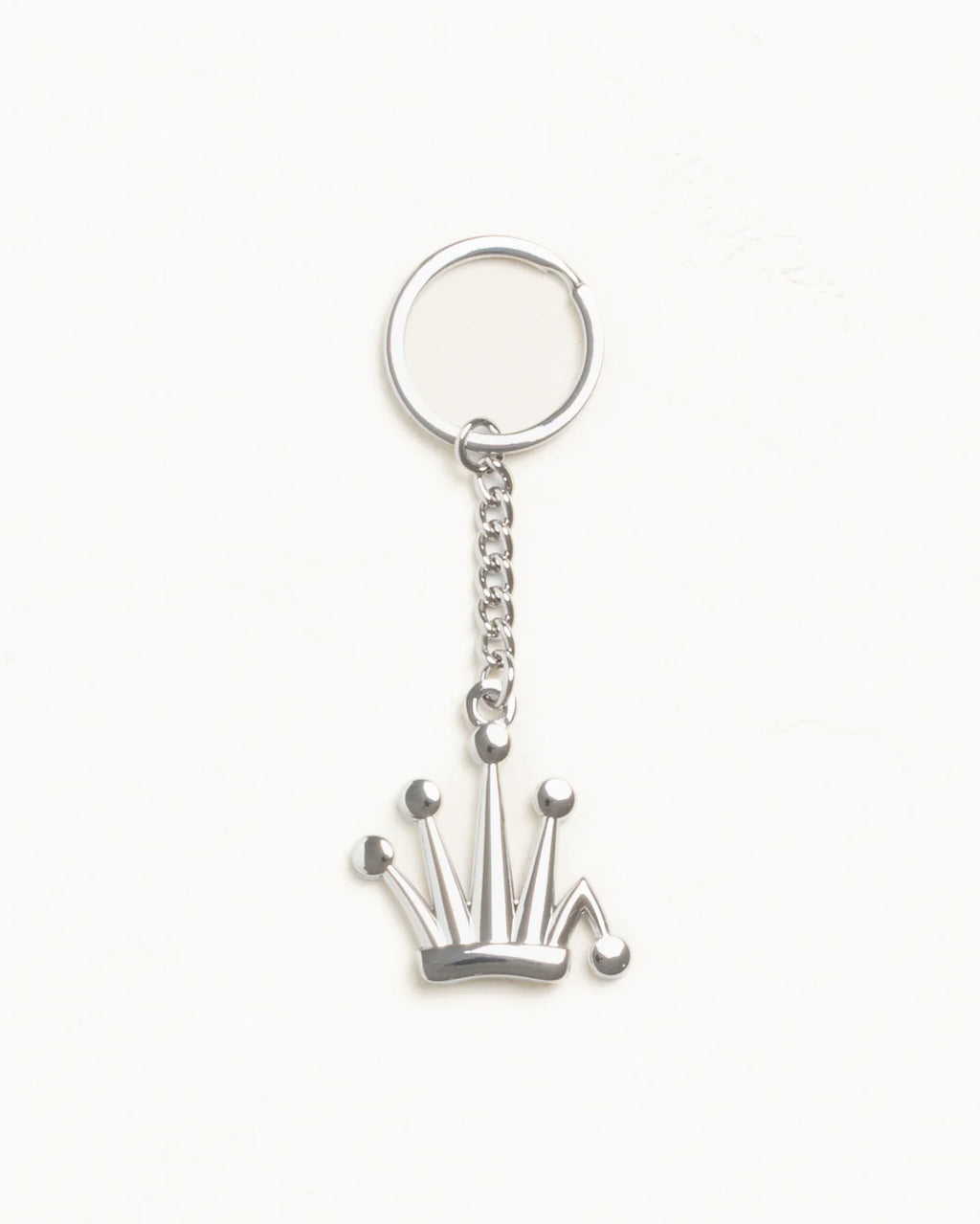METAL BENT CROWN KEYCHAIN