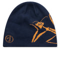 Praying Mantis Beanie Navy Blue