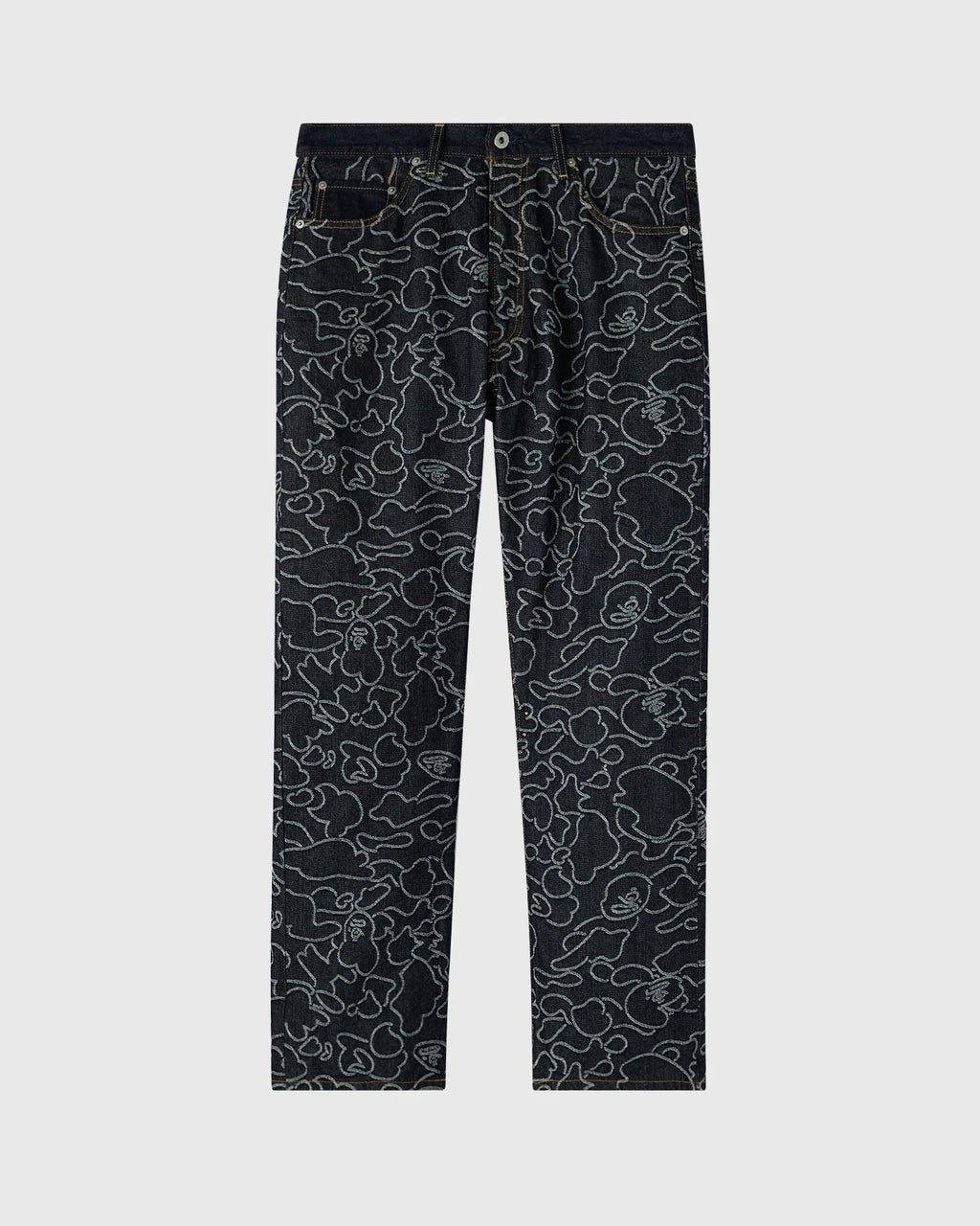 BAPE 1st Camo Jacquard Denim Pant Indigo