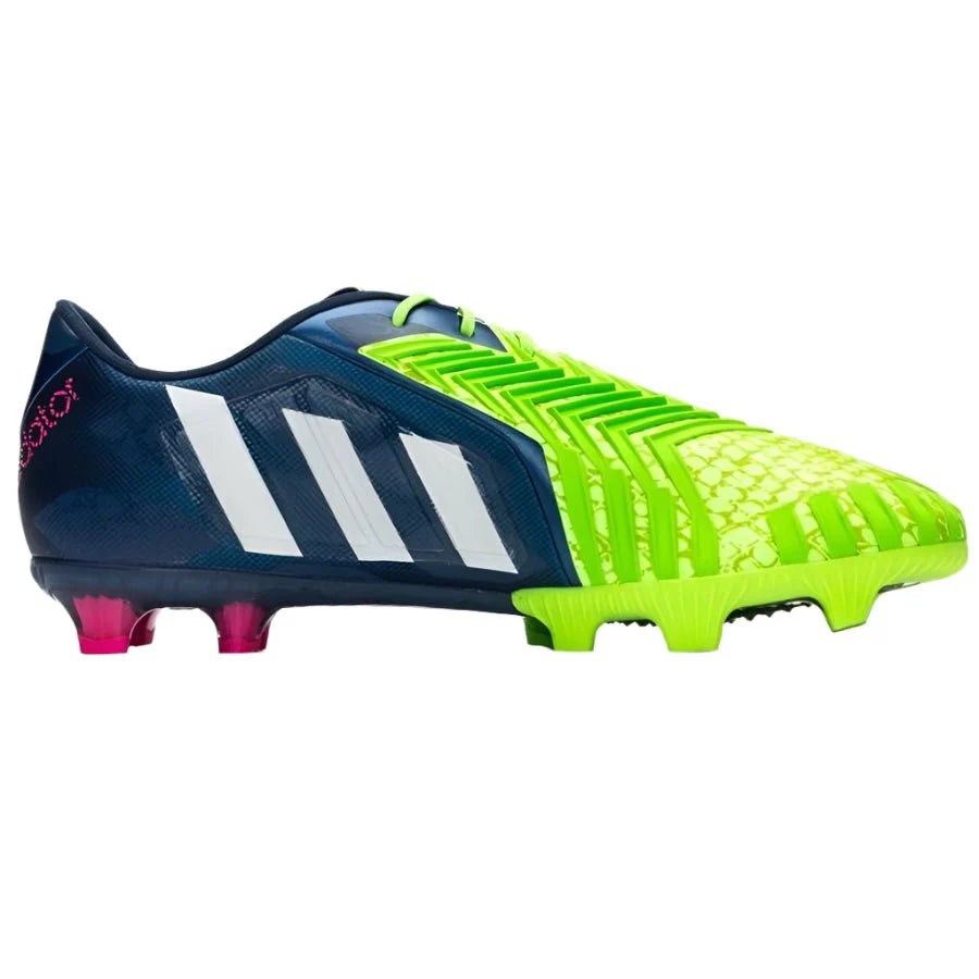 adidas Predator Instinct FG Firm Ground Soccer Cleats Rich Blue White Neon Green