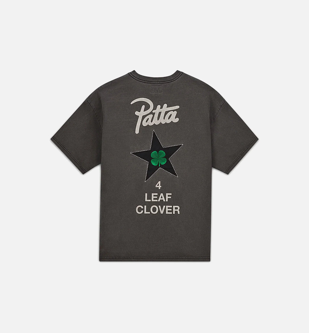 Patta Four Leaf Clover Mens Short Sleeve Shirt Grey