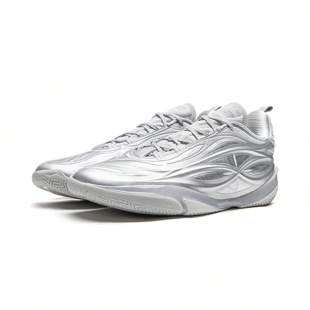 Tênis Li Ning Wade 808 5 Ultra V2 Silver Flash