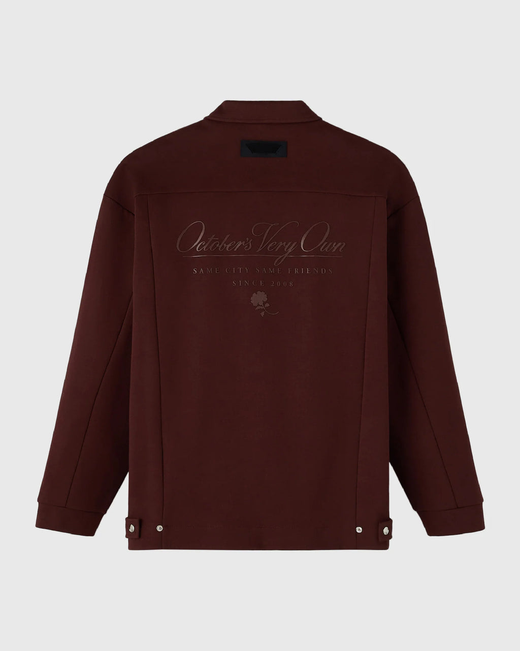 Double Knit Script Overshirt Cocoa