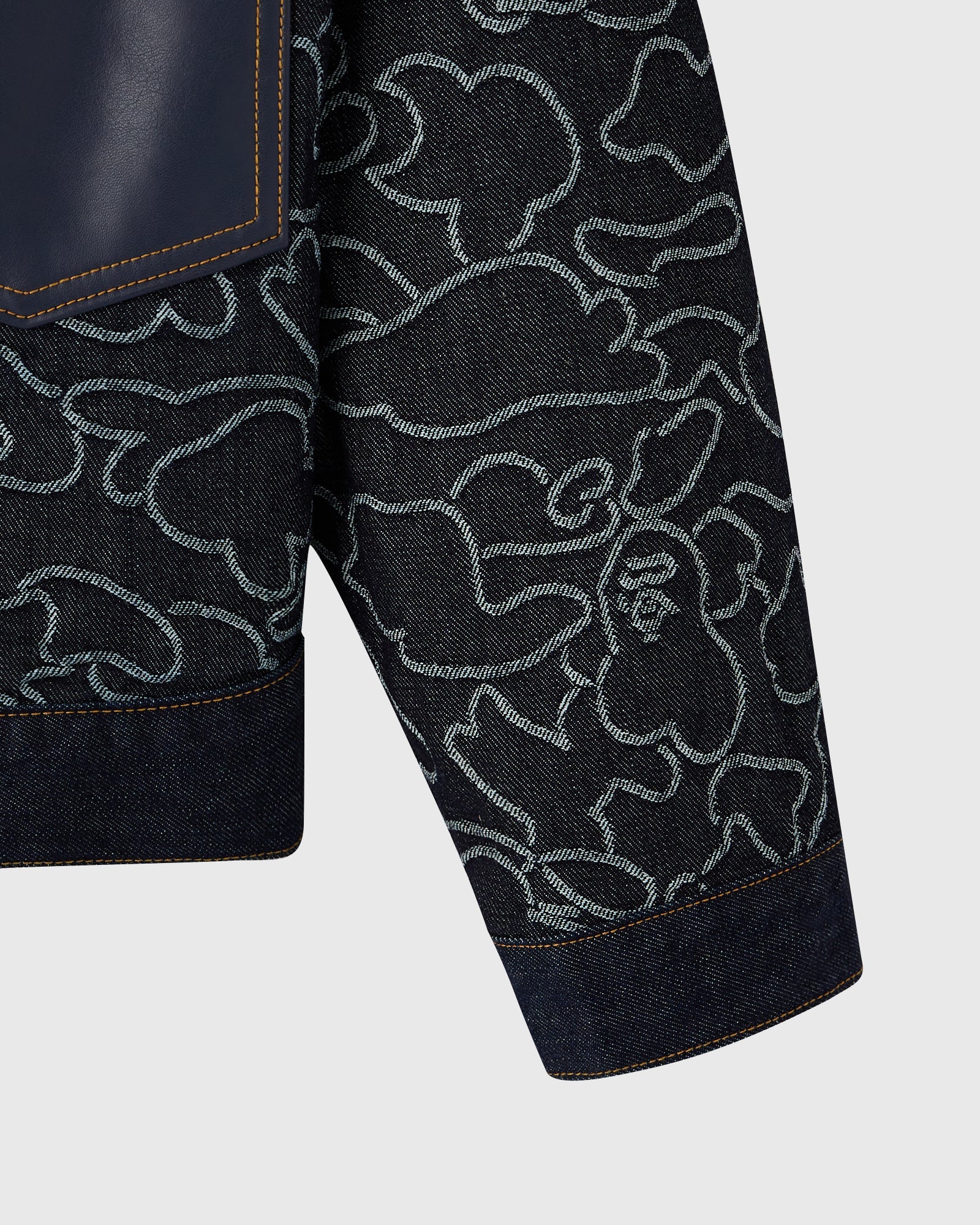 BAPE Neon 1st Camo Denim Jacket Indigo