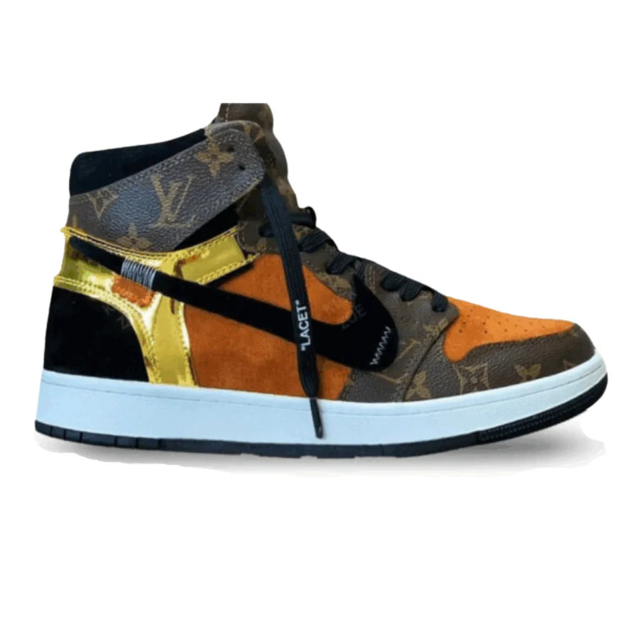 Nike Air Jordan 1 x LV Luxury EarthTone Monogram Edition