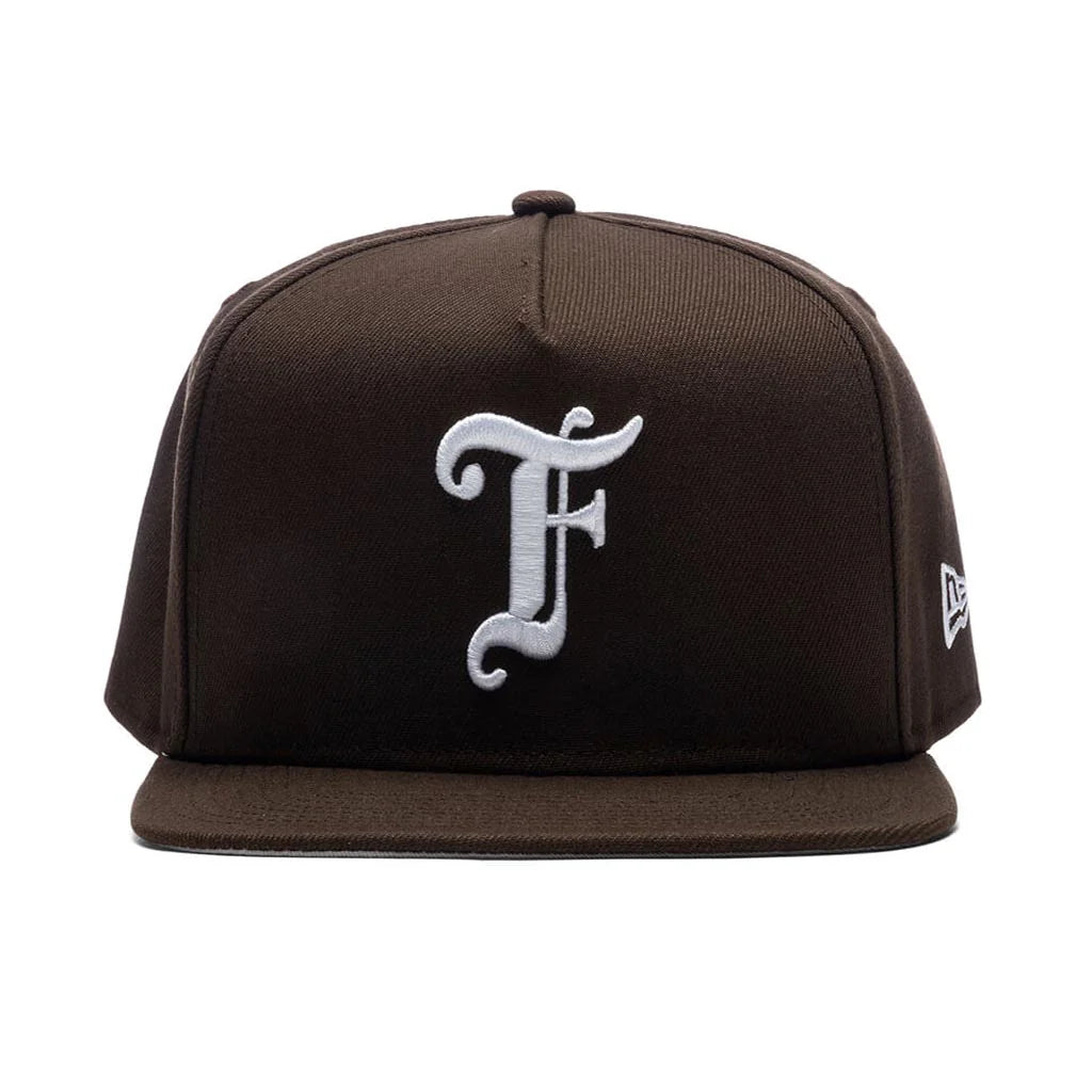 FEATURE x New Era 9Fifty A Frame Old English F Snapback Walnut