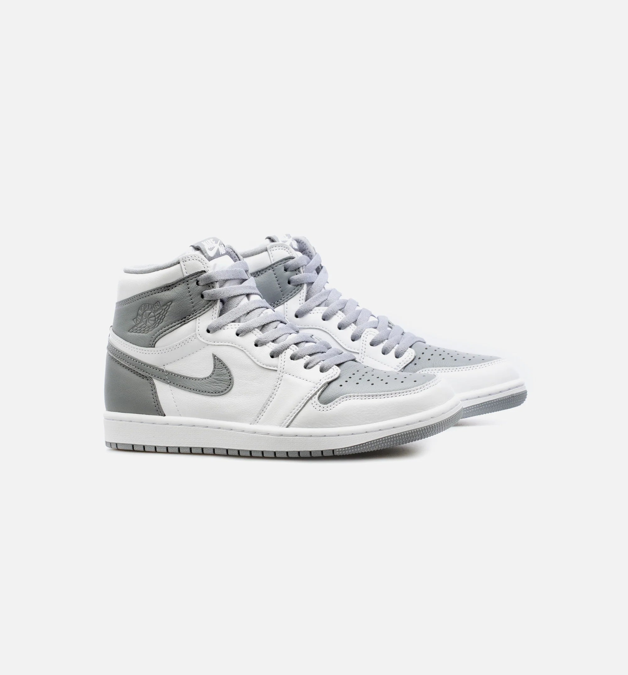 Air Jordan 1 High OG Stealth Mens Lifestyle Shoe White Grey Free Shipping