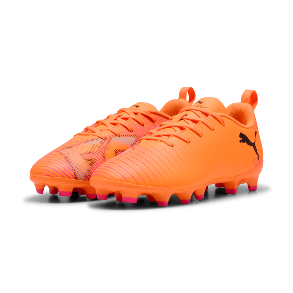 PUMA Future 8 Play FG AG Youth Soccer Cleats Orange Black