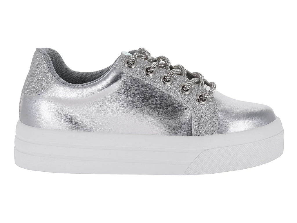 Tenis Divitas Plata Metálico para Niña
