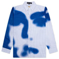 Stripe Blurry Face Shirt White
