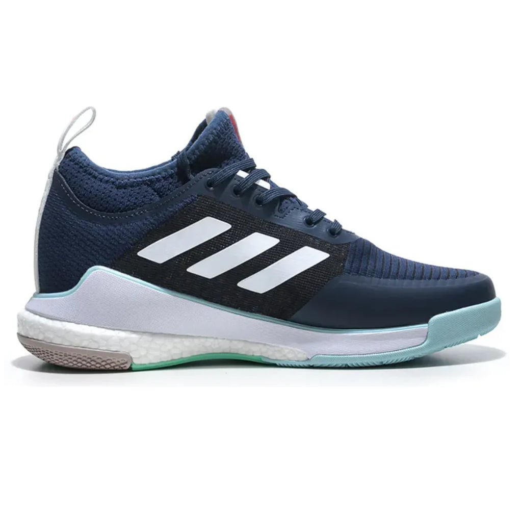 Tênis Adidas Crazyflight Mid Azul Branco Preto