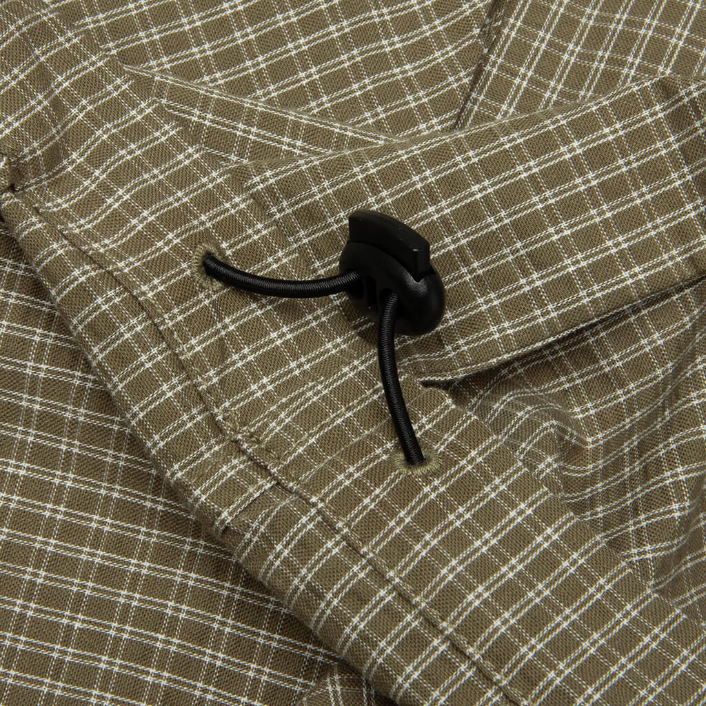 Plaid Tactical Overshirt Green White