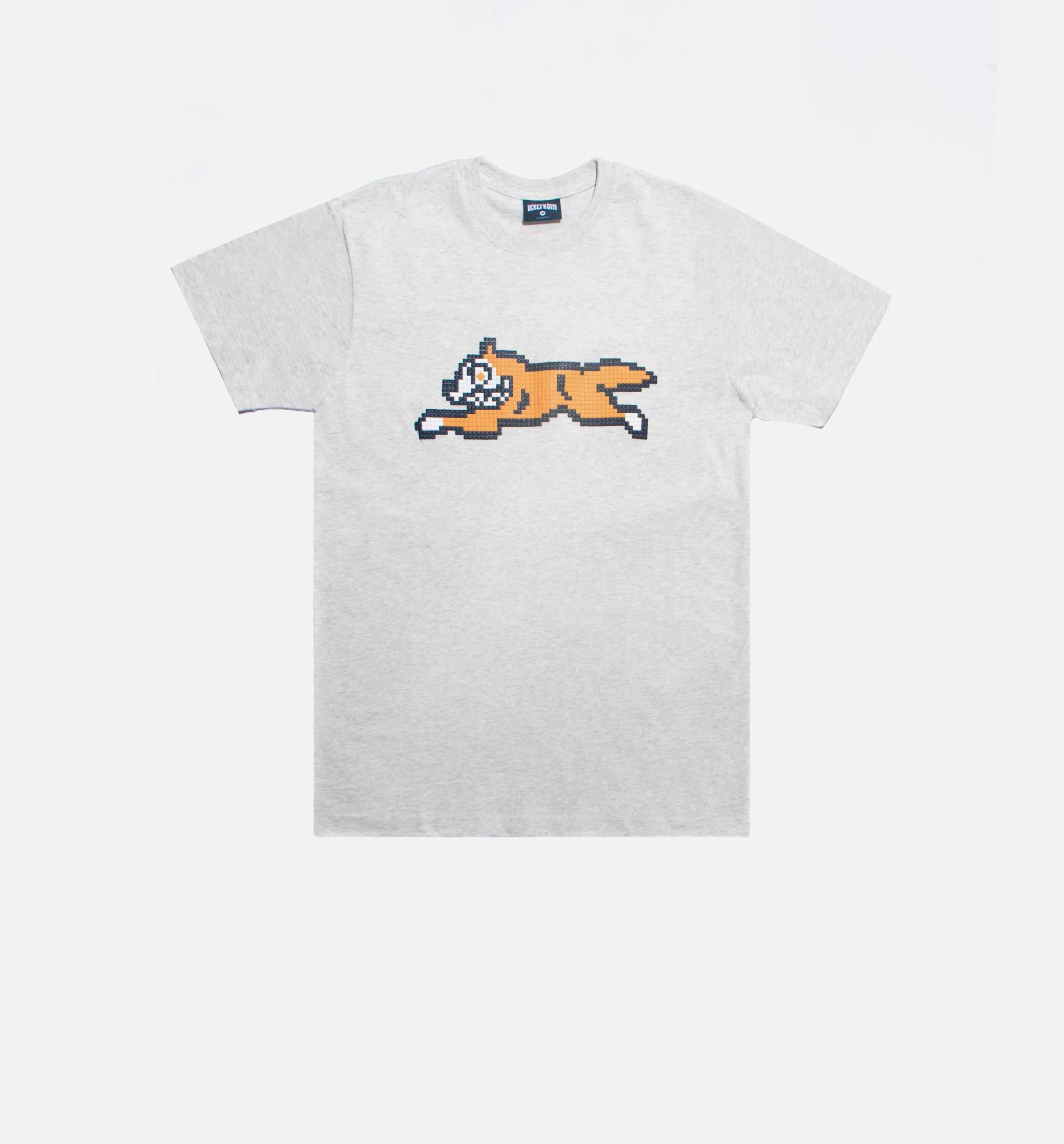 Squared Short Sleeve Mens T Shirt Gray