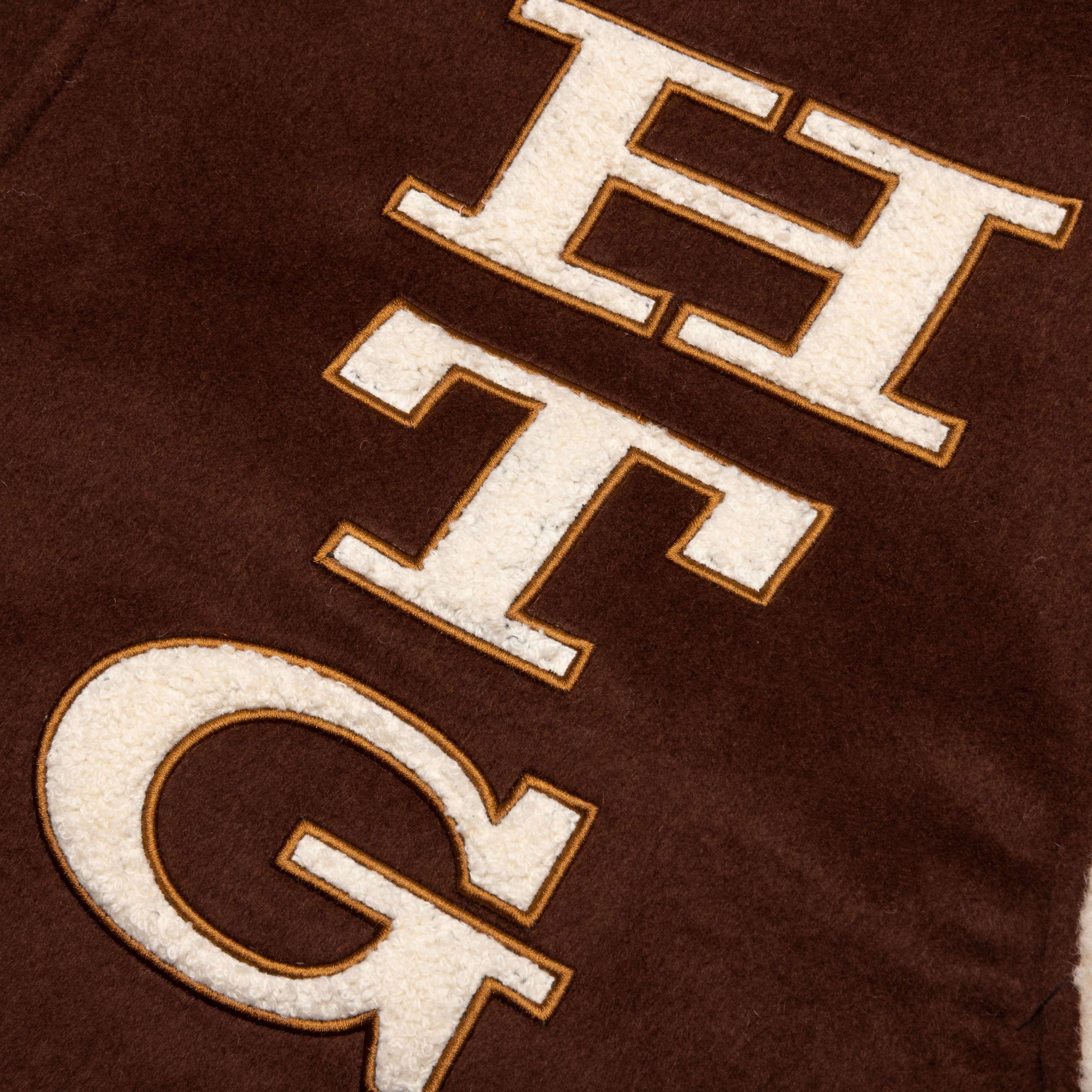 Holiday HTG Letterman Jacket Brown