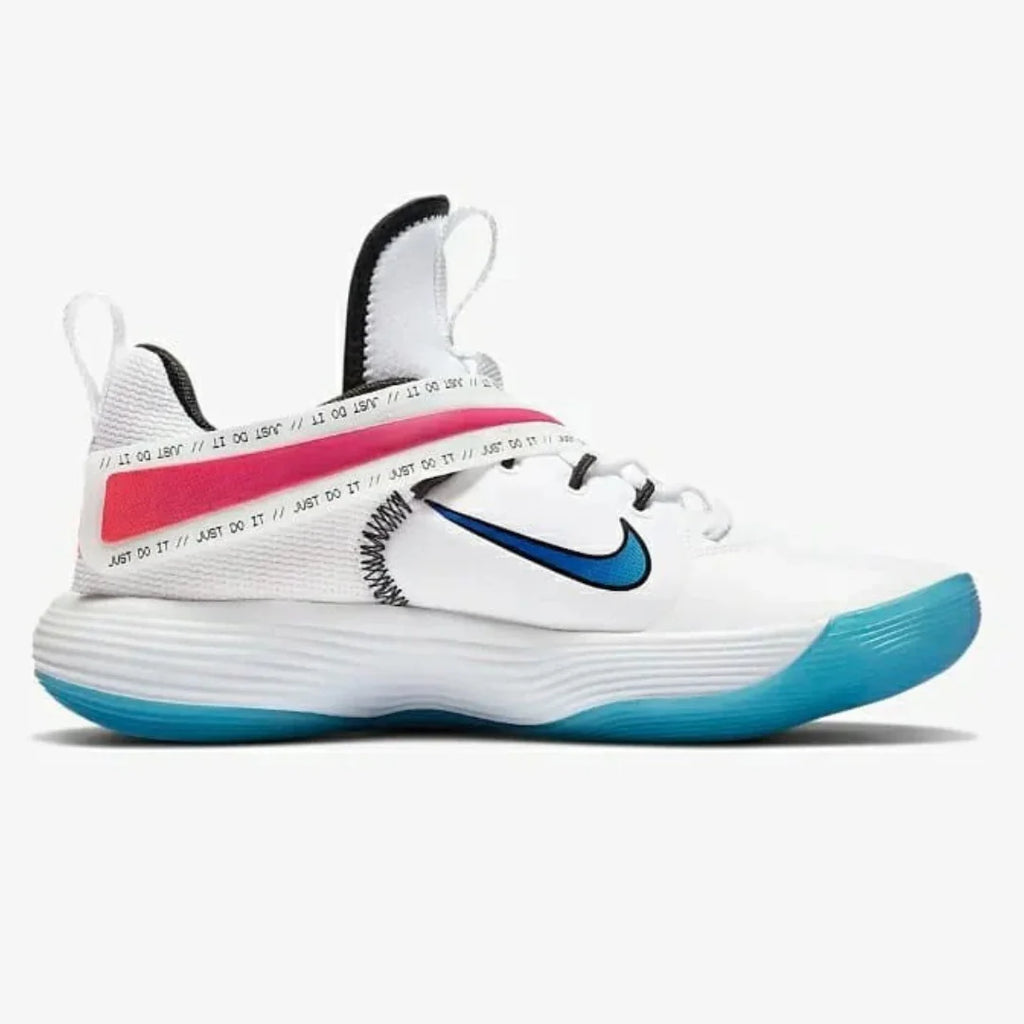 Tênis Nike React HyperSet 1 Vôlei Azul Rosa