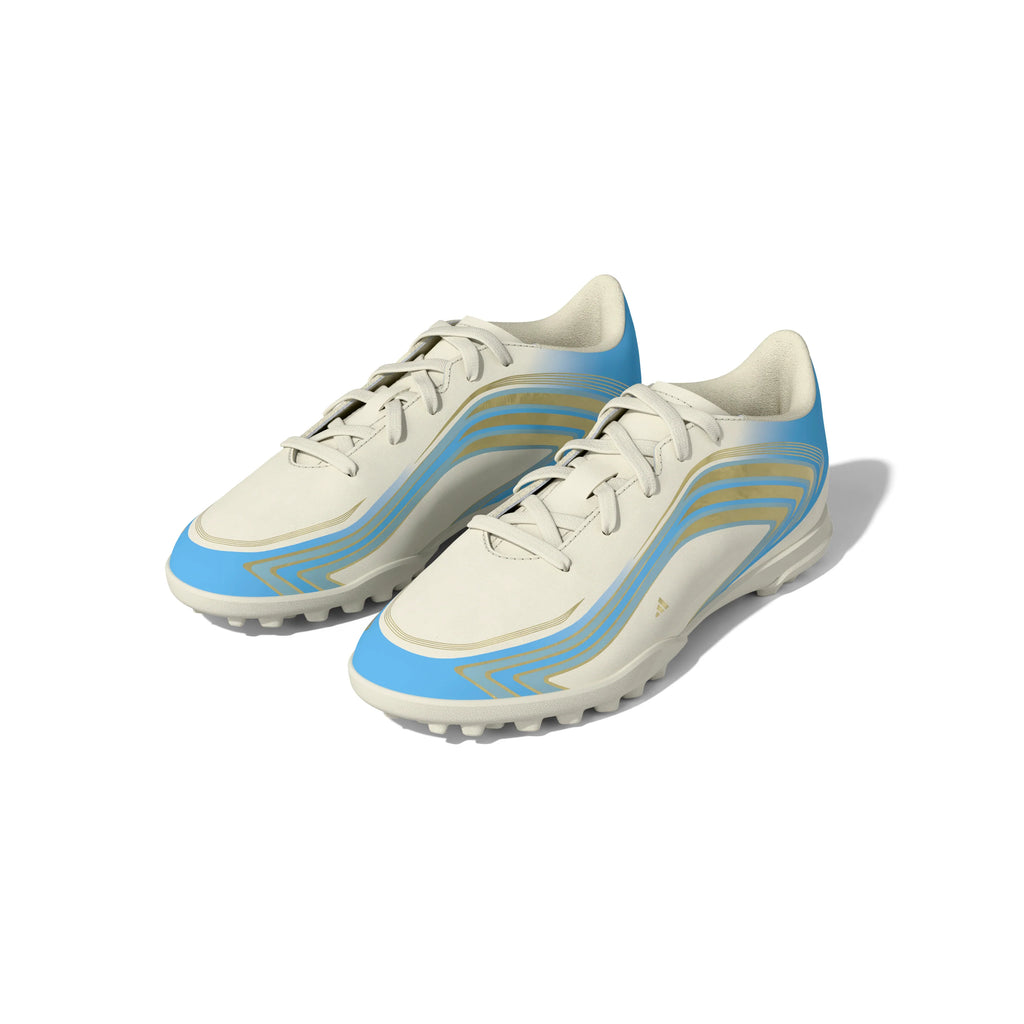 adidas F50 Messi Club Turf Youth Soccer Cleats Ivory