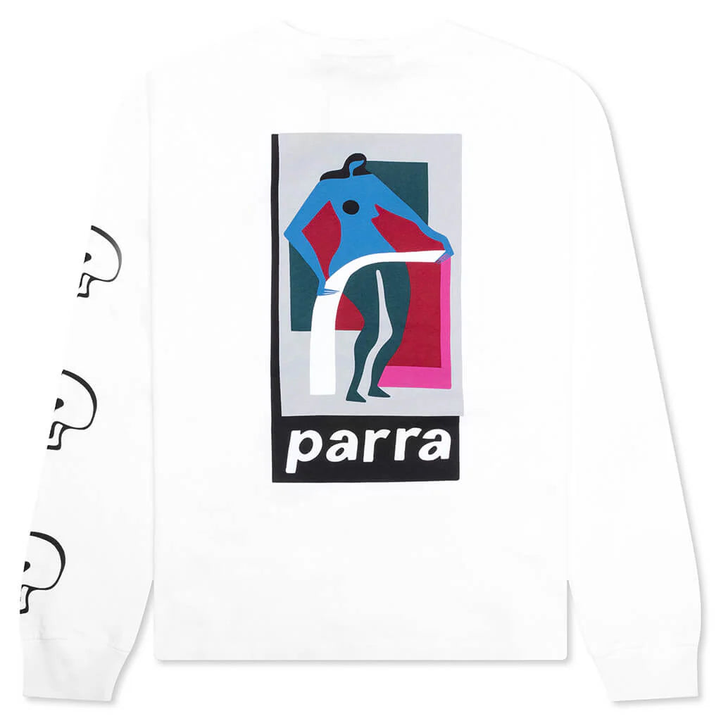 Lowering The Bar Long Sleeve T Shirt White