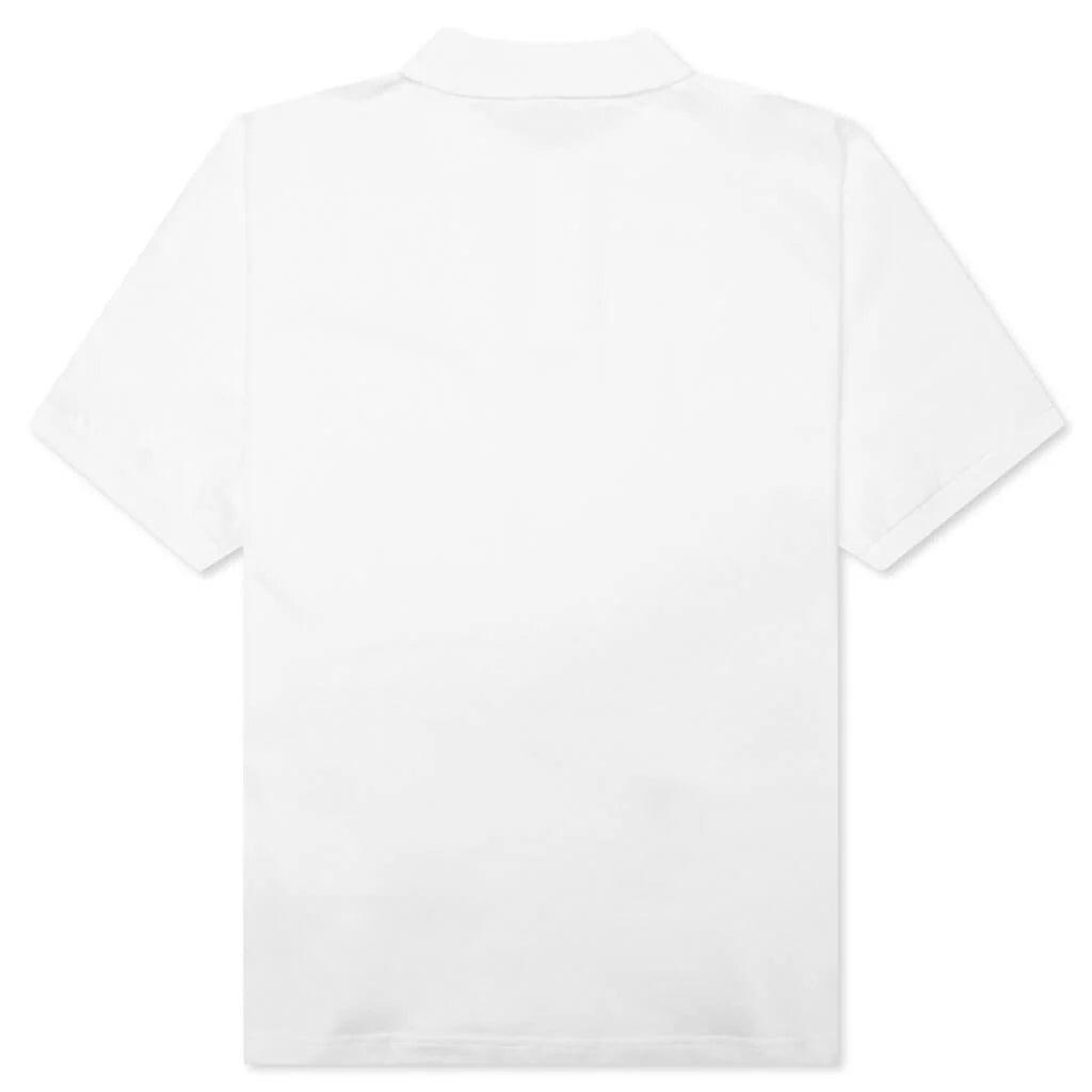 Ape Head One Point Relaxed Fit Polo White