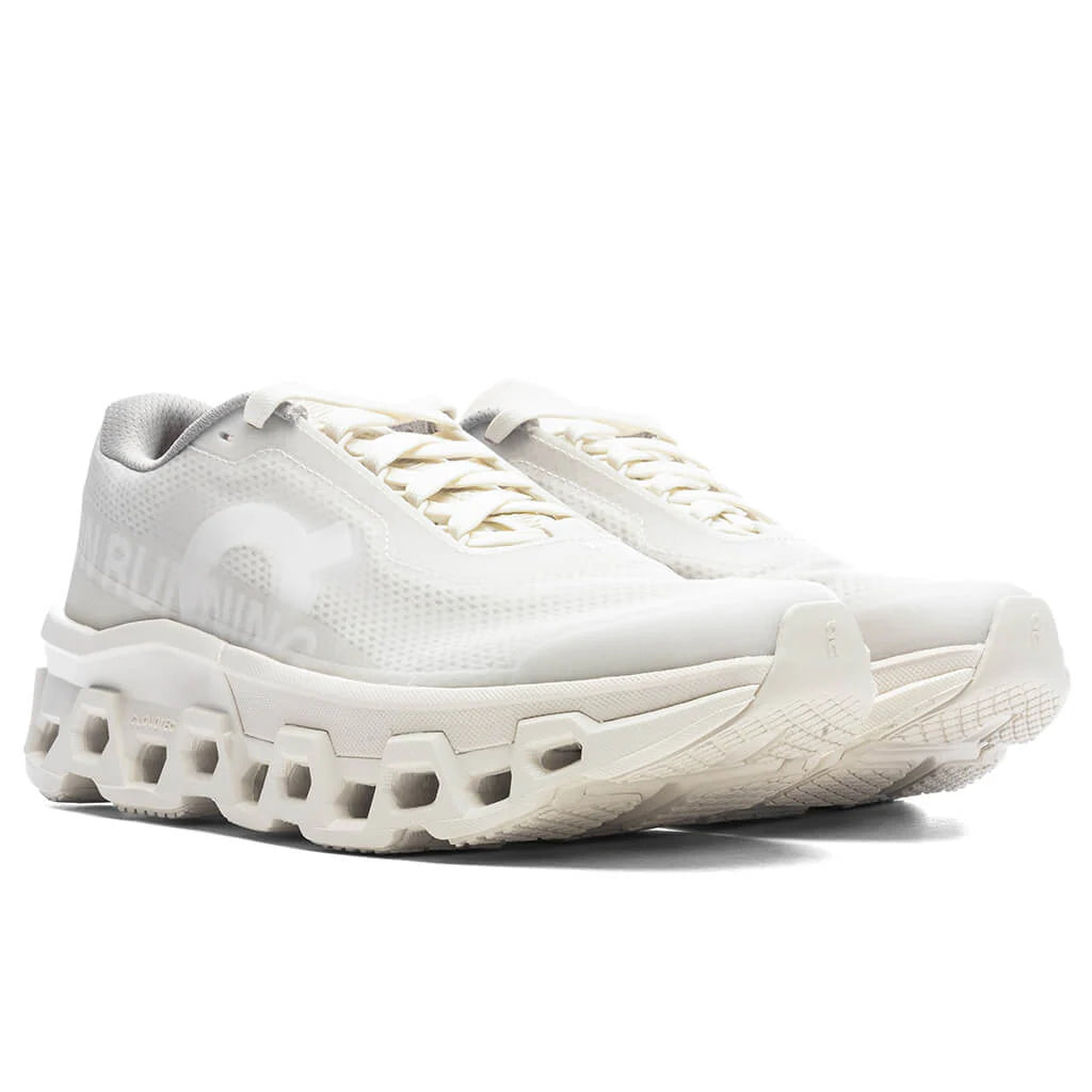 On x INVINCIBLE Womens Cloudmonster 2 Deconstructed Perfection Ivory White