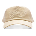 Waxed Cursive Stitch Snapback Trucker Sand