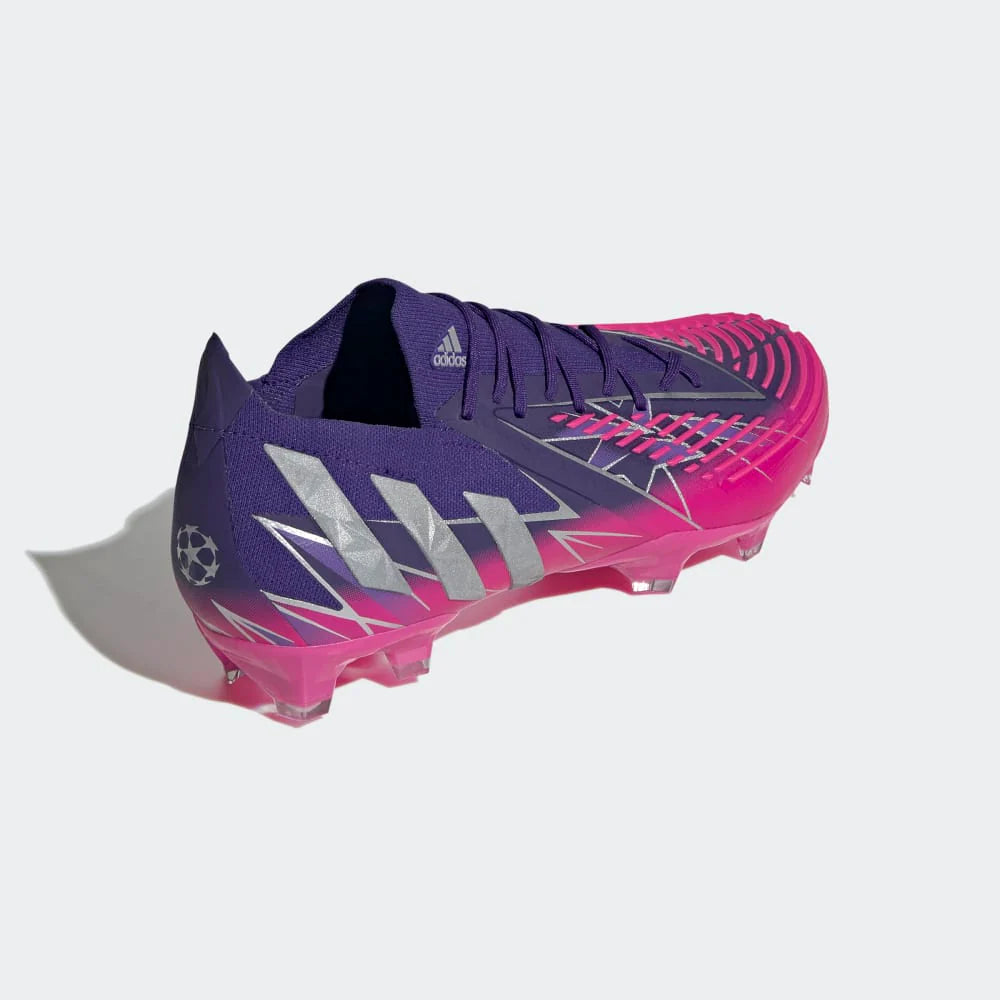 adidas Predator Edge1 FG Low Firm Ground Boots Team College Purple Silver Metallic Team Shock Pink