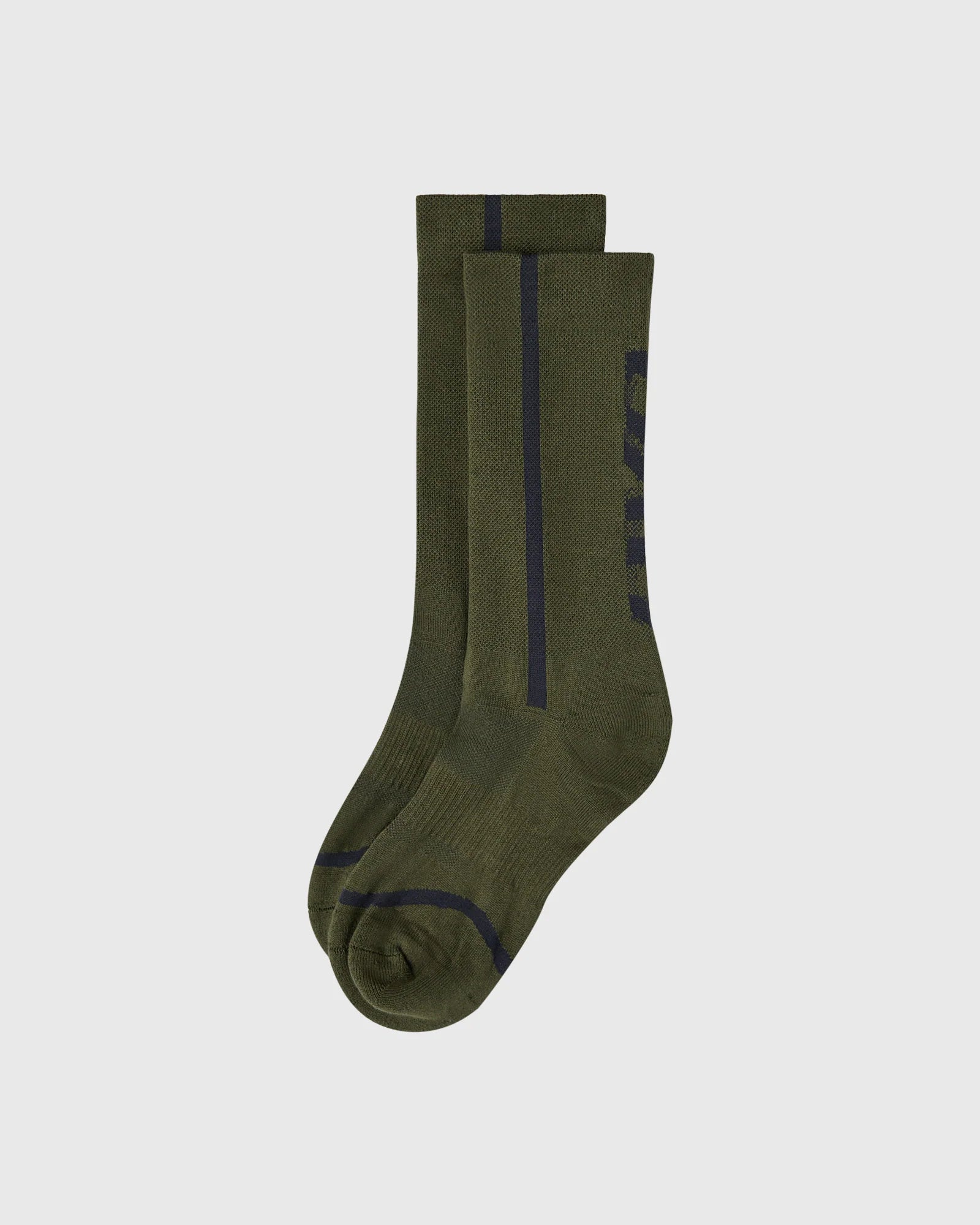 Heather Runner Socks Deep Olive