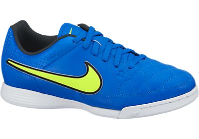 Nike Tiempo Genio Leather IC Youth Soccer Shoes Soar Volt