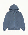 BASIC STÜSSY ZIP HOODIE PIGMENT DYED