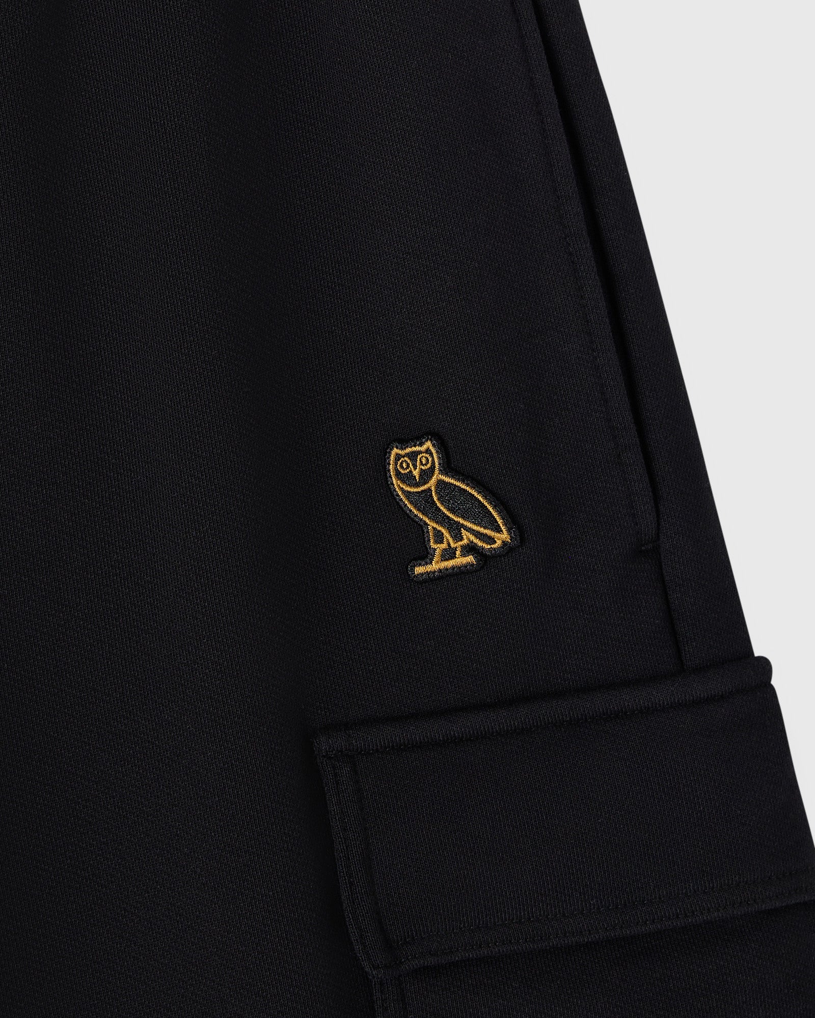 French Terry Cargo Short Black